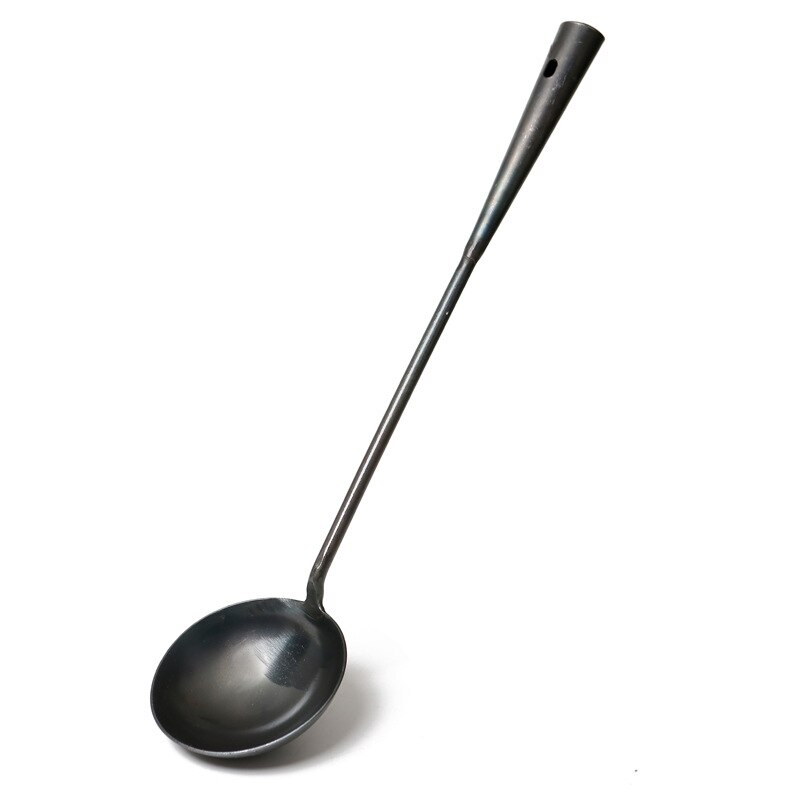 Wok Koken Spatel Soep Lepel Handvat Ijzer Lepel Chef Huishoudelijke Lepel Set