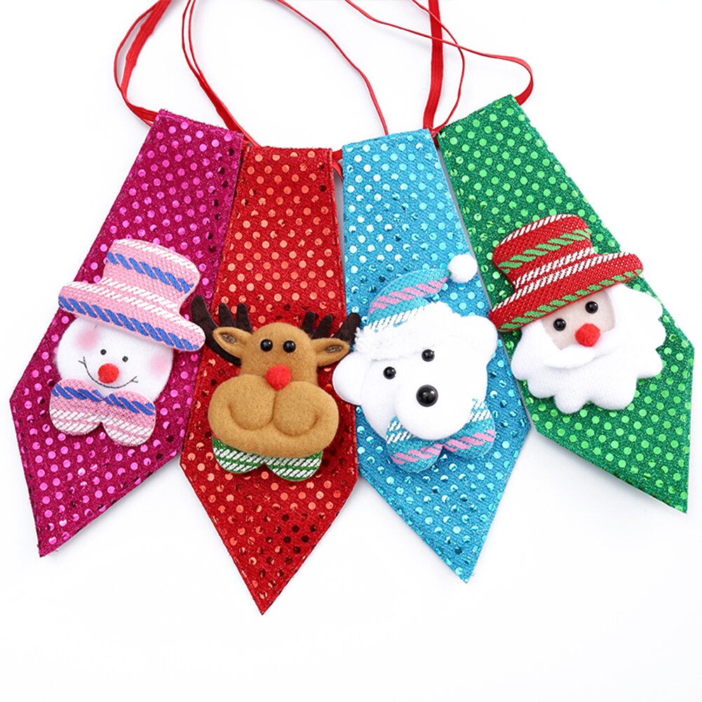Kerst stropdas kerstman bruiloft feest verstelbare kinder stropdas stropdas kleding