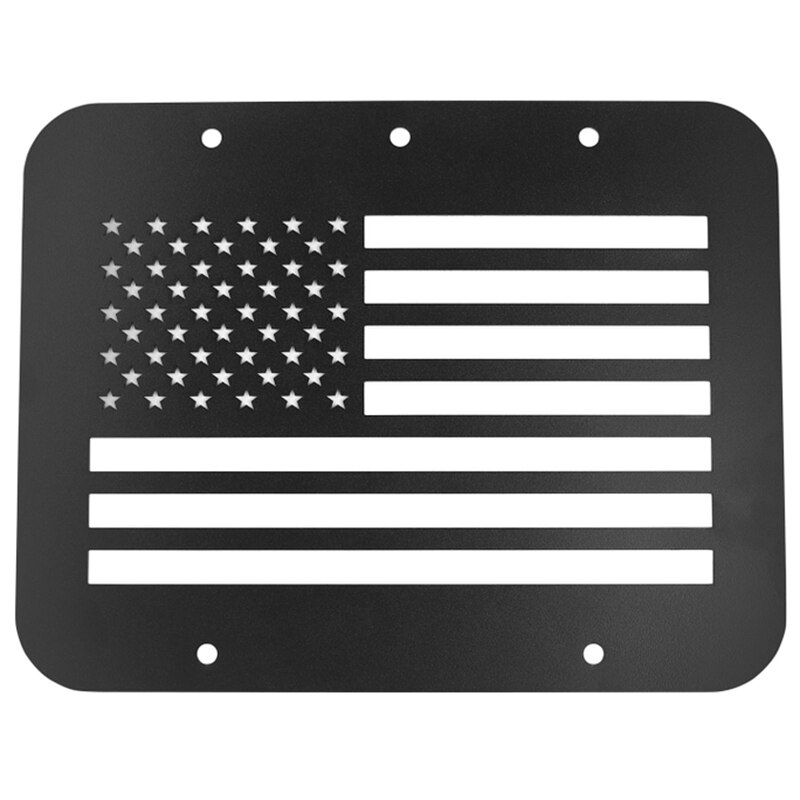 Spare Tire Carrier Delete Filler Plate Tramp Stamp Tailgate Vent-Plate Cover for 1997-2006 Jeep Wrangler TJ