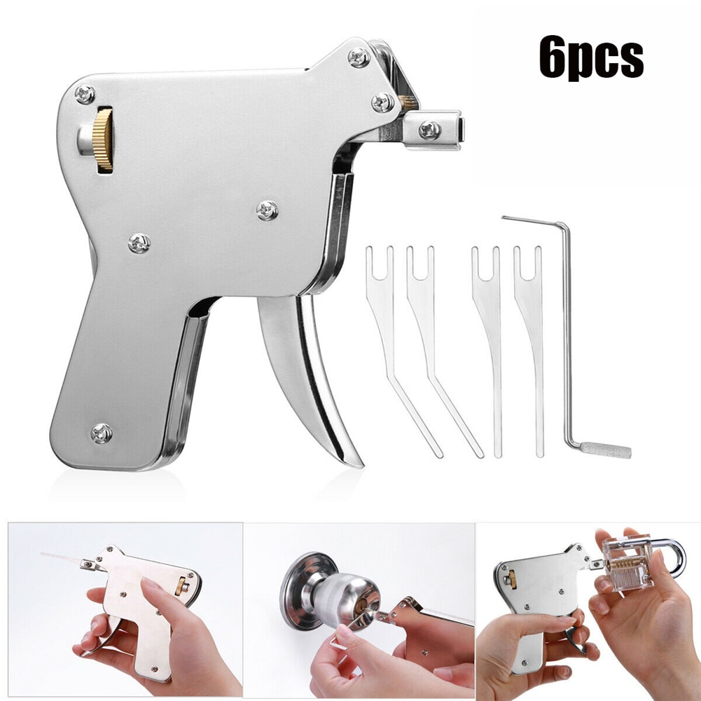 6 Pcs Key Repair Tool Sterk En Verstelbare Brand Rvs Wit 30JP17