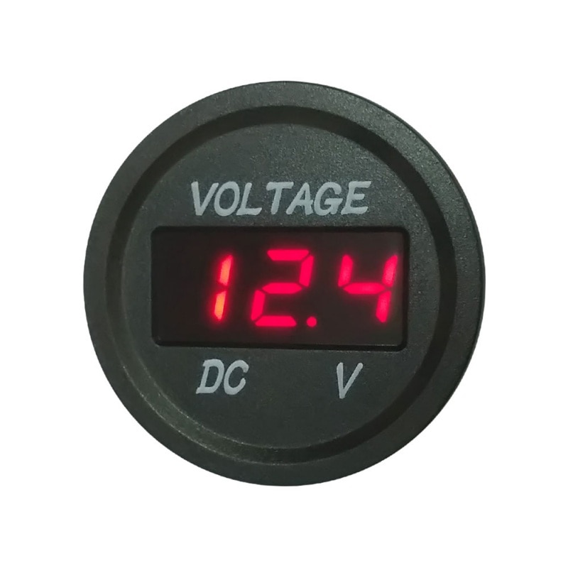 Led Voltmeter Signaal Lichten Digitale Display Input Dc 12 V-24 V Waterdichte Motorcycle Voltmeter Gauge Voltage Meter