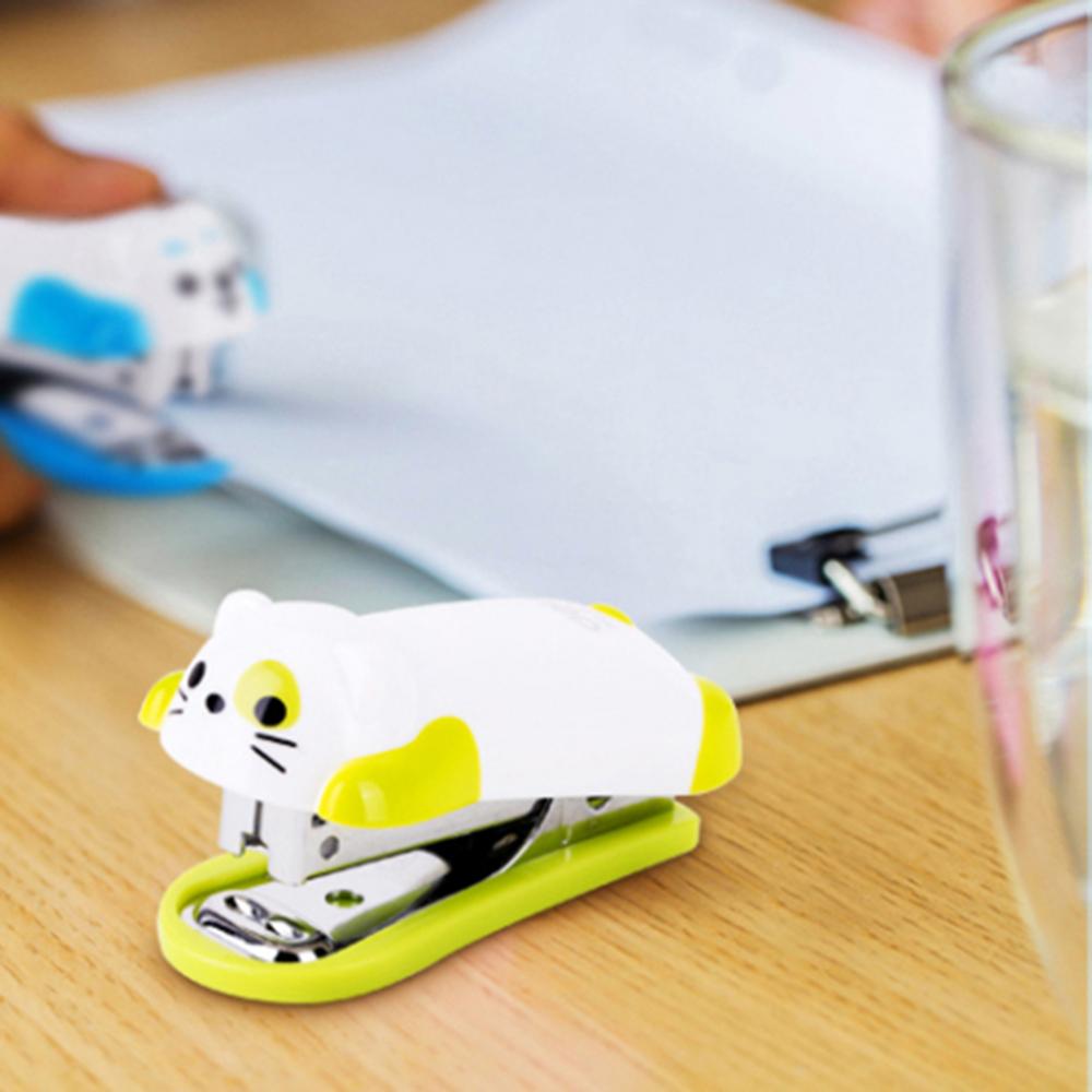 Stapler Mini Cartoon Dog Desktop Stapler Home Office Stationery with Staples Child Office School Supplies