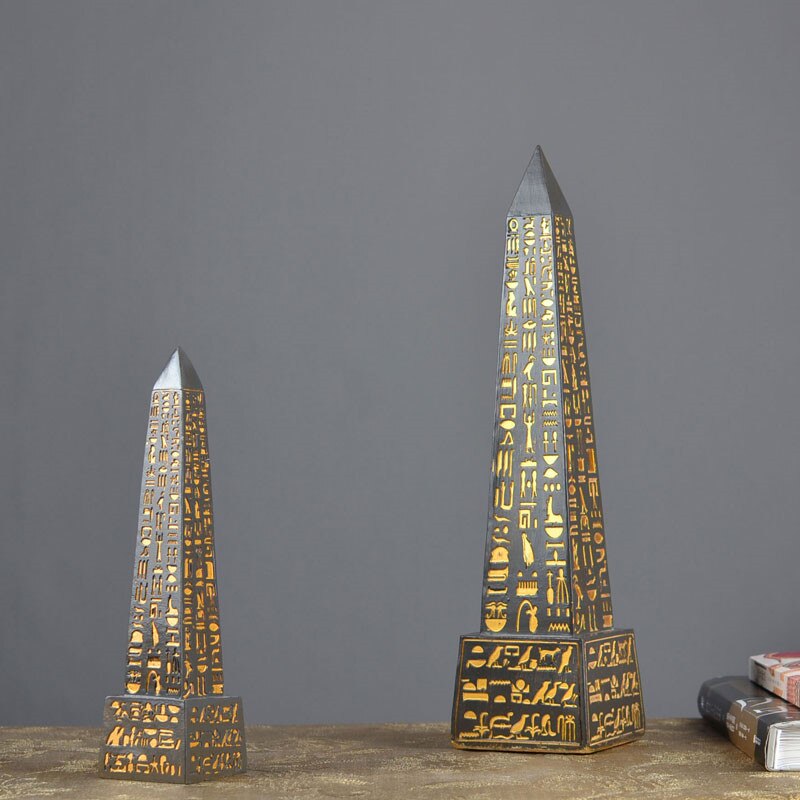 Alte Ägypten Obelisk Heimat Dekorationen Harz Kunsthandwerk Ägypten Stil Figuren Kreative Büro Schreibtisch Dekoration Denkmal M4599