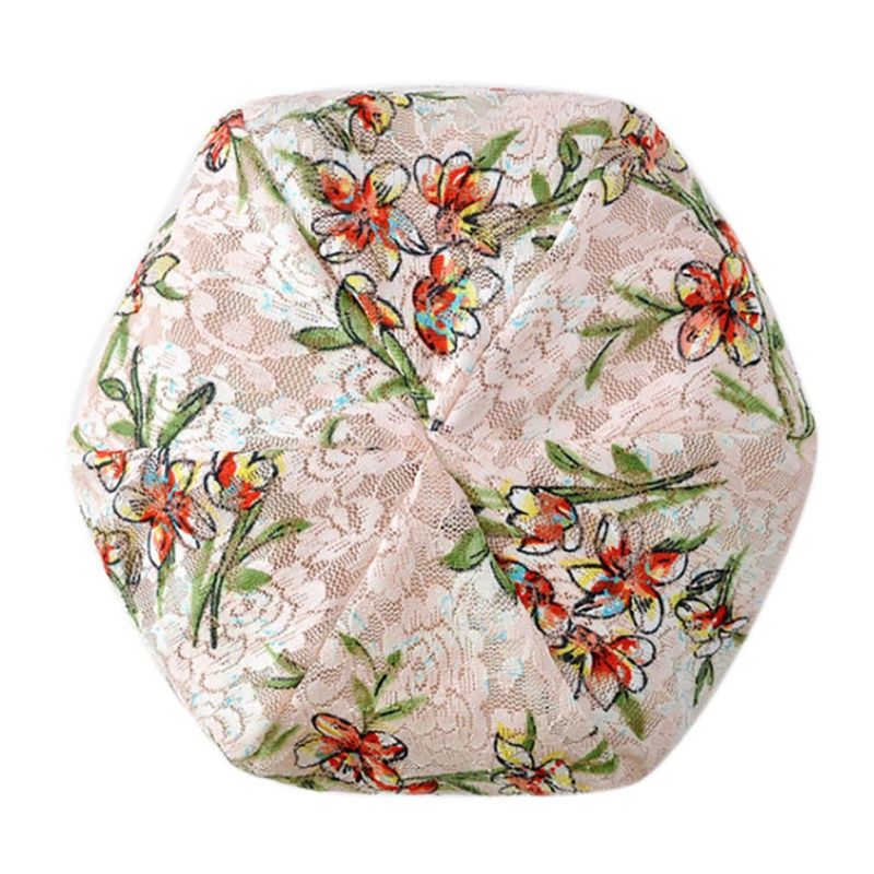 Sonnenhut Damen - Baumwolle Spitze Floral Atmungsaktiv Elastisch Sommer Strand Angeln Laufen