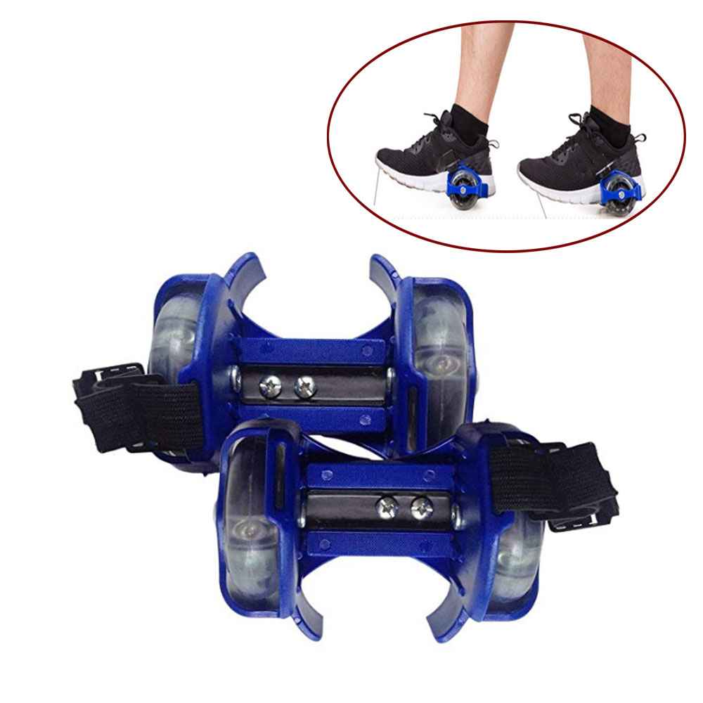 1 Pair flashing roller pulley shose adjustable small whirlwind roller skating shoes for children