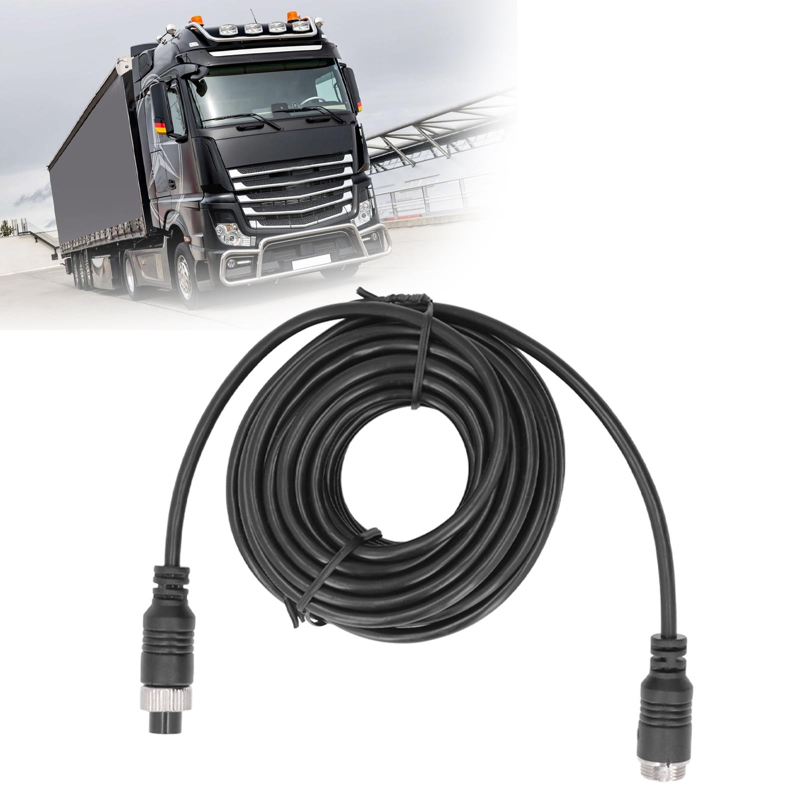Câble d'extension vidéo pour voiture, câble de caméra de recul pour camion, remorque, bus, camping-car, 33 pieds, 10m, 4 broches