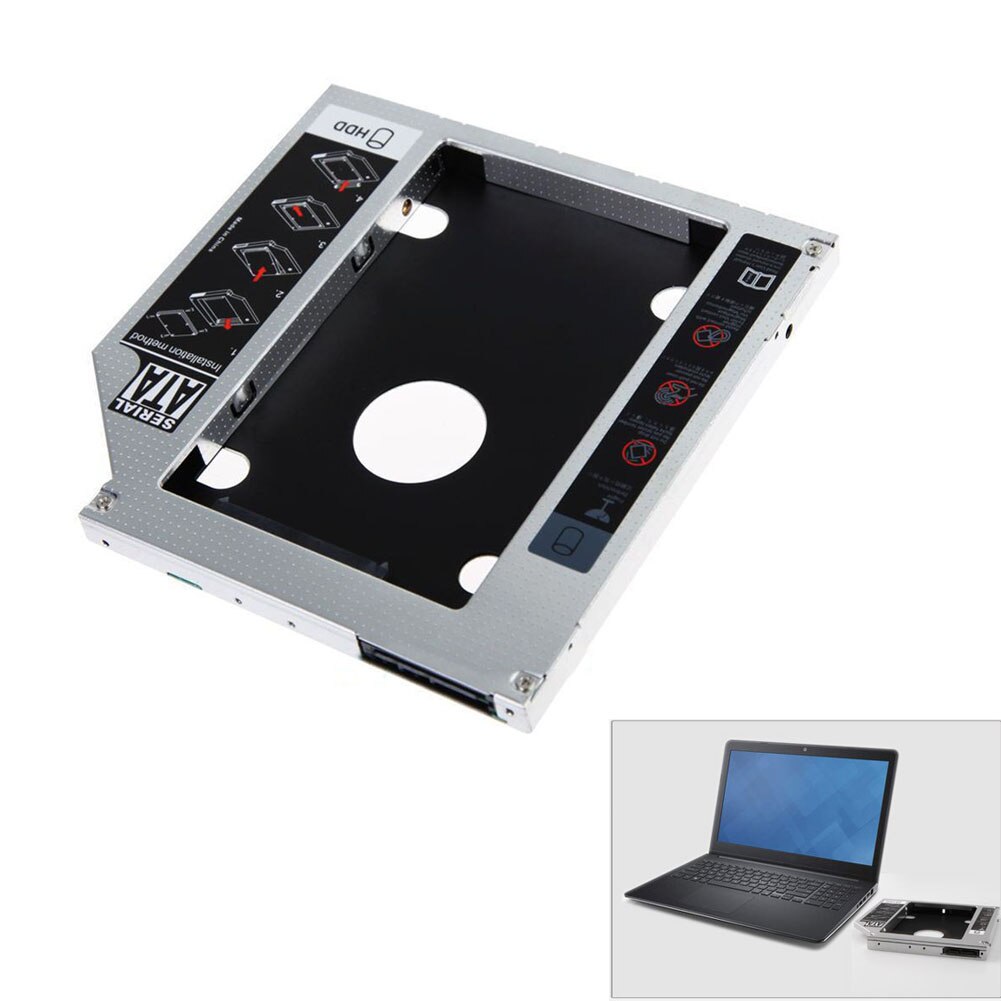 9.5mm/12.7mm sata hdd ssd harddisk cd-rom beslag caddy bay til macbook windows qjy 99