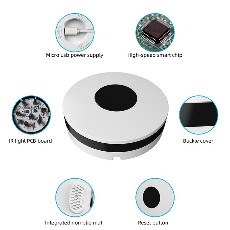 WiFi IR Control Hub Smart Remote Control Home Blaster Infrared Wireless via Smart Life Tuya APP Work with Echo Alexa Google Home