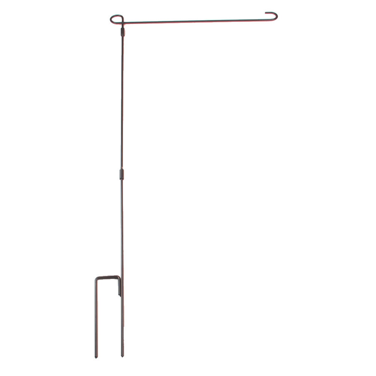 1set Garden Iron Flag Pole Outdoor Yard Flags Stand Flag Banner Holder Lawn Flag Rack Yard & Garden Decor