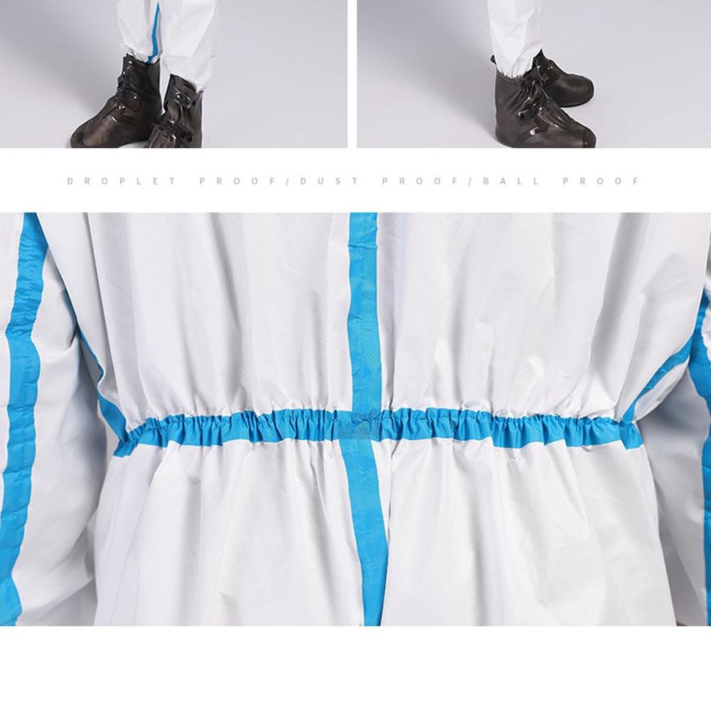 Traje de aislamiento reutilizable antibacteriano para evitar la invasión de la ropa de protección del personal a prueba de polvo