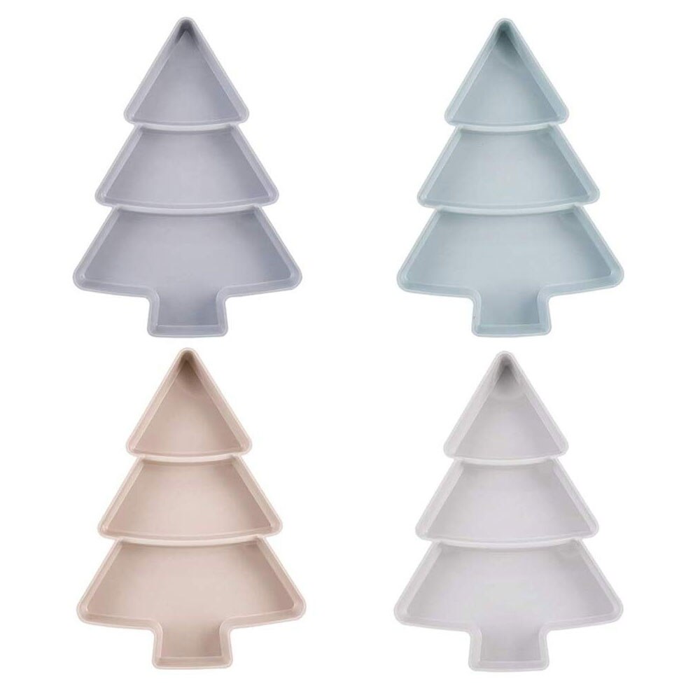 Assiettes en plastique noël bonbons noix graines Fruits | Forme créative de l'arbre de noël Snacks noix graines Fruits secs, plats bol plateau à déjeuner Gadgets de cuisine domestique