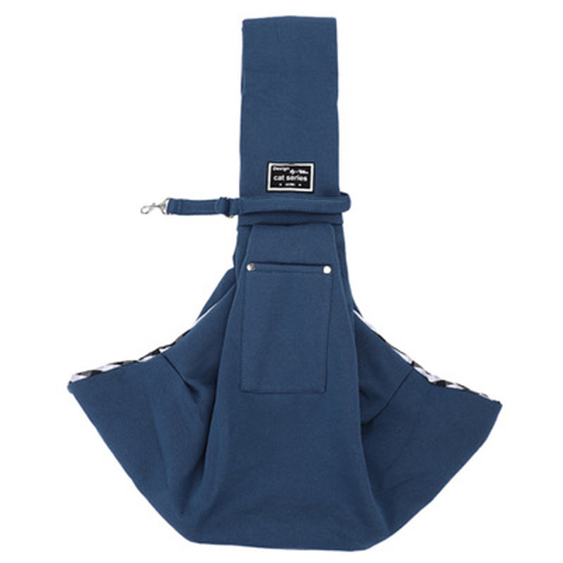 Cat Soft Carry Bag Pet Backpack Outdoor Adjustable Blet Shoulder Bags Puppy Kitten Carrier Sling Comfort Shoulder Dog Carriers: Blue