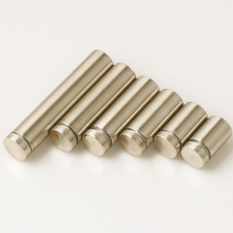 10PCS Glass Fasteners 12mm Stainless Steel Acrylic Advertisement Standoffs Pin Nails Billboard Fixing Screws Hardware