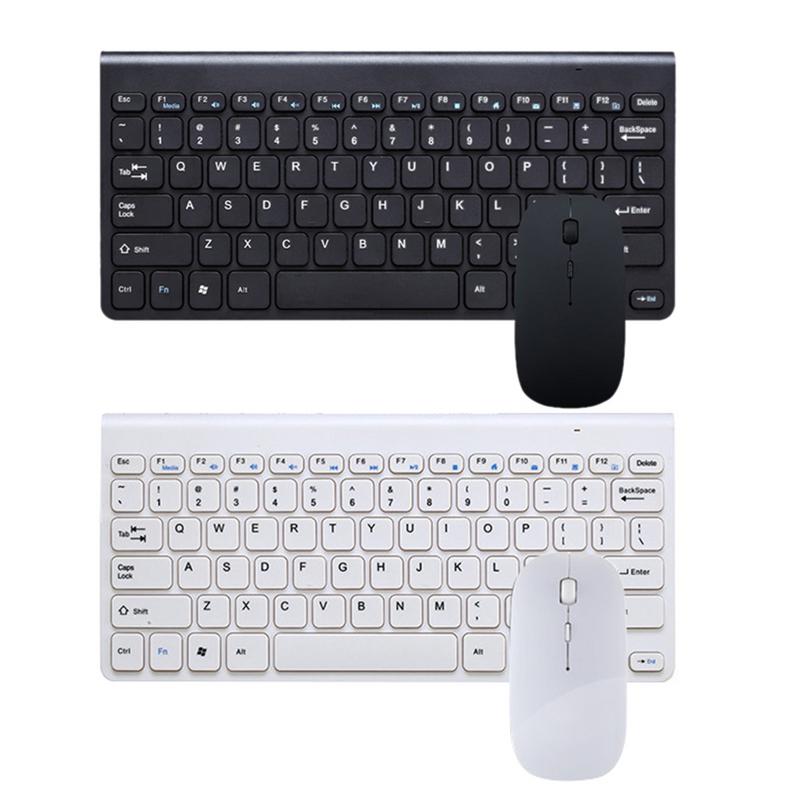 Ergonomische Draadloze Toetsenbord Kleine Stijlvolle Muis Set Mini Toetsenbord Voor Games Kantoor Entertainment Desktop Laptop Tablet Levert