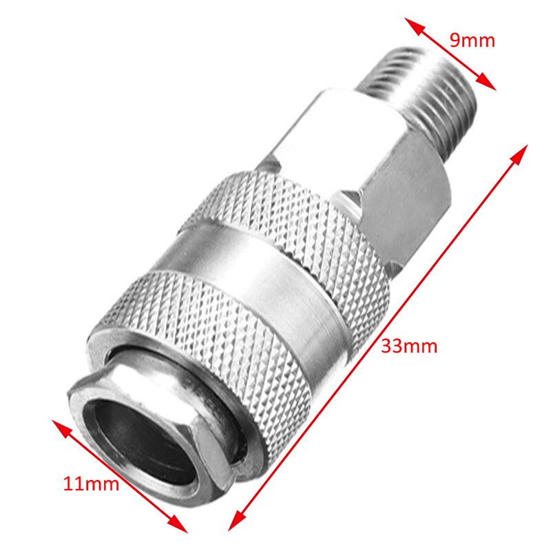 Luchtaansluiting, 18 Stks Lijn Slang Luchtcompressor Connector, Quick Release Montage Set 1/4 Pneumatische Ijzer Onderdelen