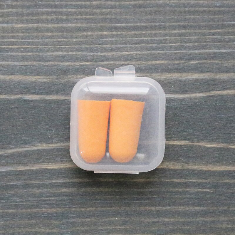 1066 Pajama Ear Plug Sponge Sound Insulation Sleep Men and Women Work Silencer Mute Noise Reduction Anti-Snoring: Orange