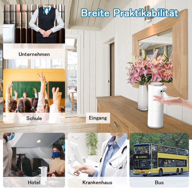 Automatic Touchless Alcohol Dispenser Touchless Soap Dispenser Spray Machine 300Ml Rechargeable Soap Dispenser