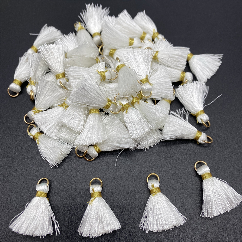 10Pcs Polyester Trim Fringe Tassel Naaien Gordijnen Accessoires Diy Sleutelhanger Mobiele Telefoon Riemen Hanger Kwasten Voor Sieraden Maken