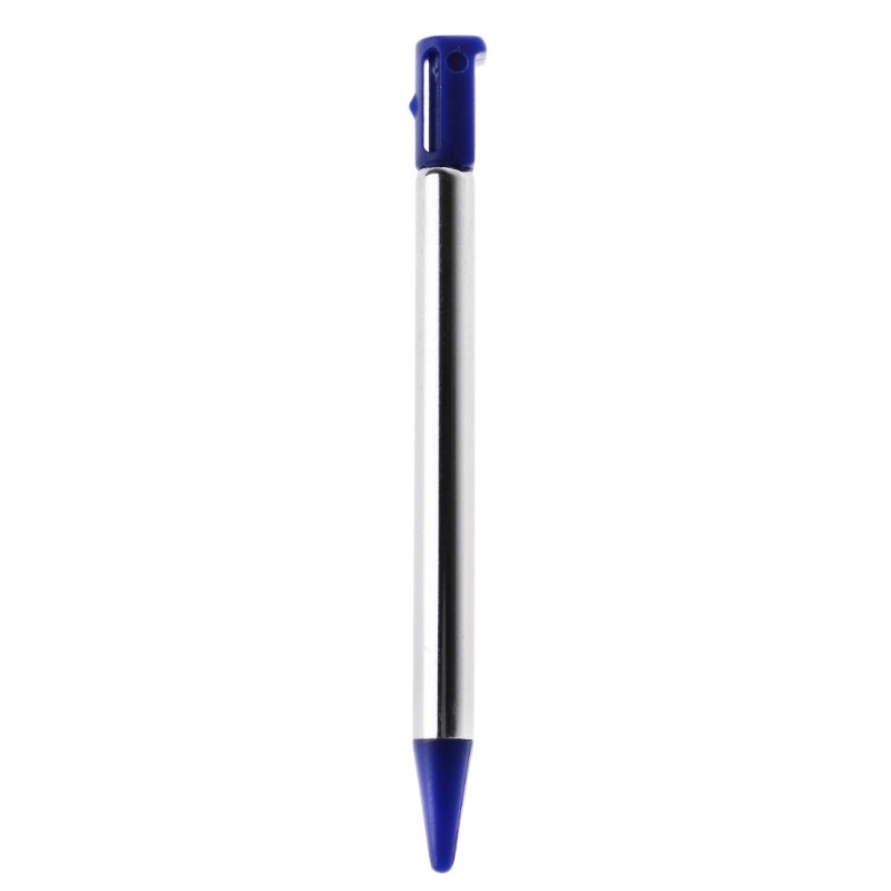 Bolígrafos de estilo ajustable corto para Nintendo3DS DS, lápiz táctil Stylus extensible: Azul