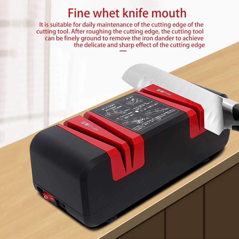 Household Electric Knife Sharpener Multifunctional Automatic Scissors Cutter Sharpener Fast Knife Grinder Kitchen Grindstone