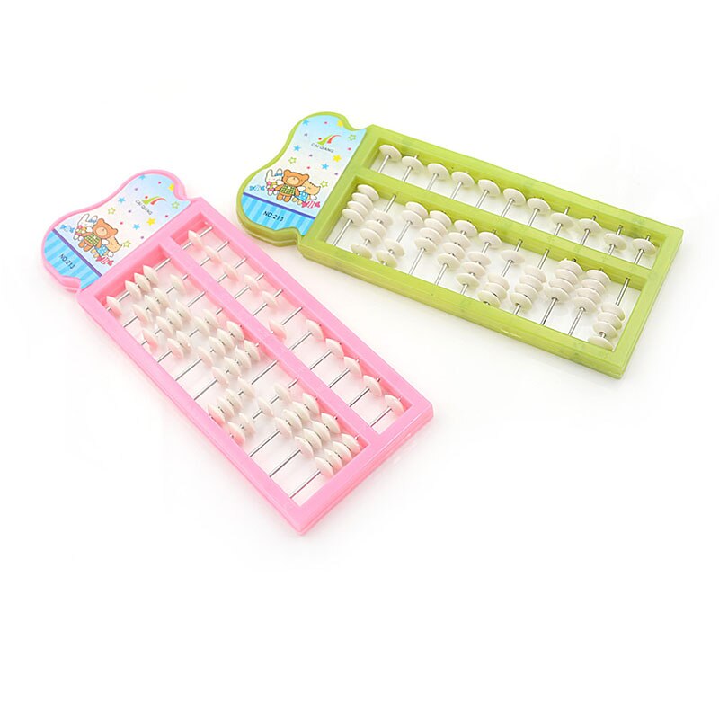 11 Rods Abacus Soroban Beads Kid's Math Learn Aid Caculating Toys Arithmetic Tool Chinese Traditional Abacus Educational Toys