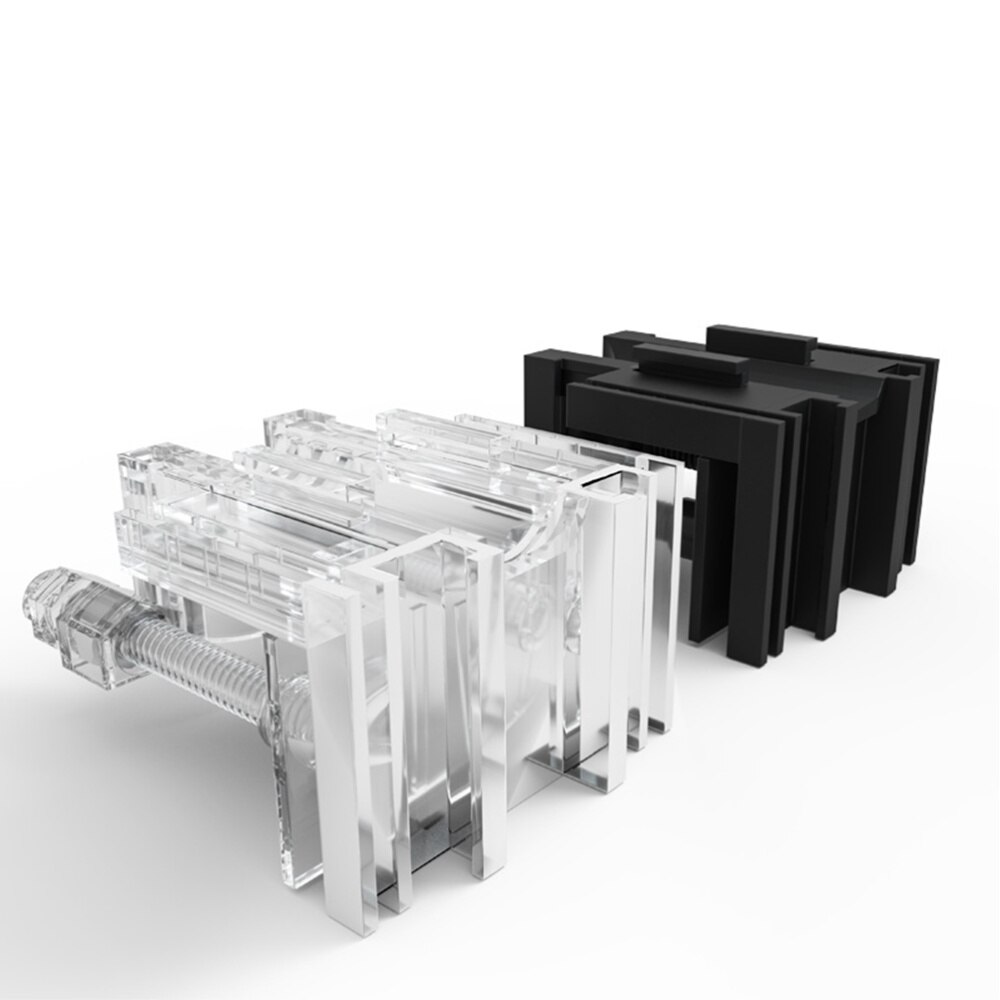 Multifunctionele Acryl Filter Inlaat Uitlaat Buisklem Aquarium Pijp Houder Aquarium Pijp Vaste Clip (Zwart)