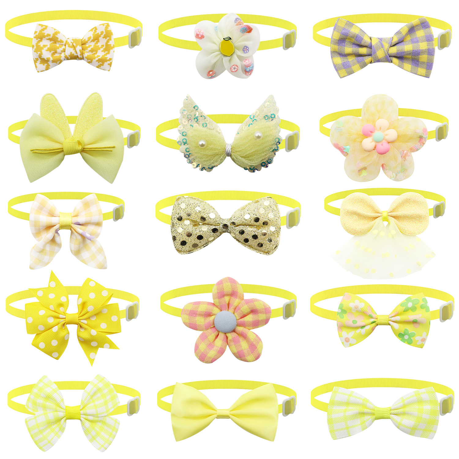 50/100 pièces violet rouge vert bleu rosé Cyan rose chien arcs animaux de compagnie toilettage accessoires arcs chiot noeuds papillon cravates fille chien nœuds papillon