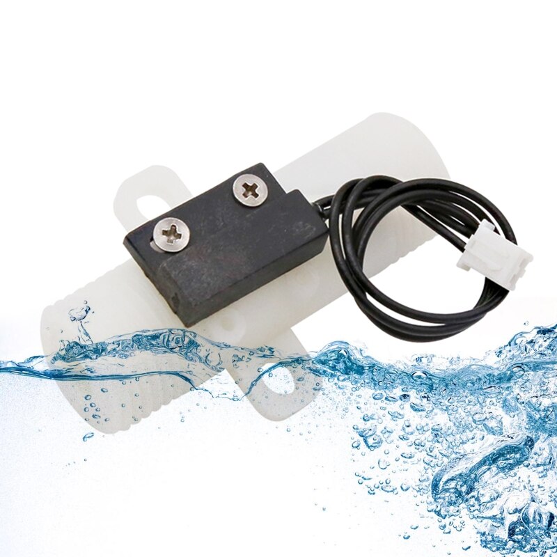 Water Electric Solenoid Valve Water Inlet Flow Switch Valve for Water Heater 1/2" Thread Compact Water Flow Switch