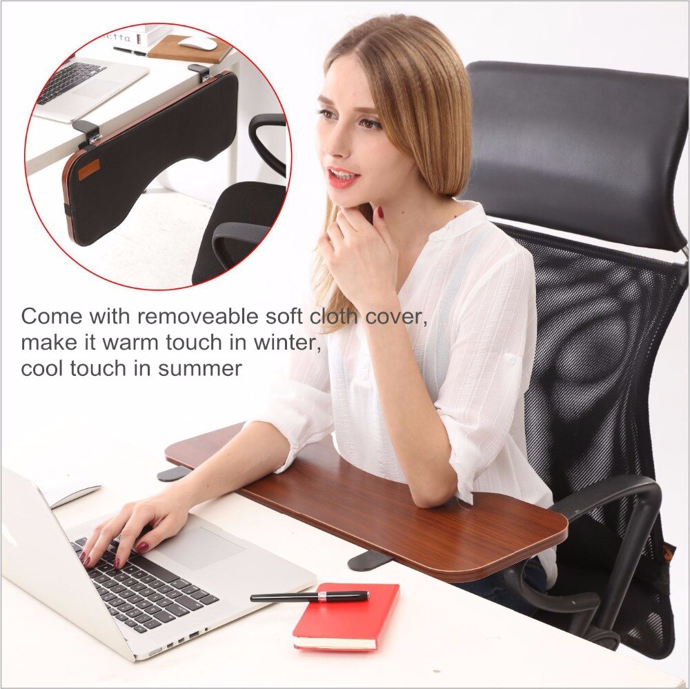 Adjustable Keyboard Tray Table Mount Under Desk Platform Tray Ergonomic Keyboard Wrist Rest Desk Extra Large Size Easy Clamp