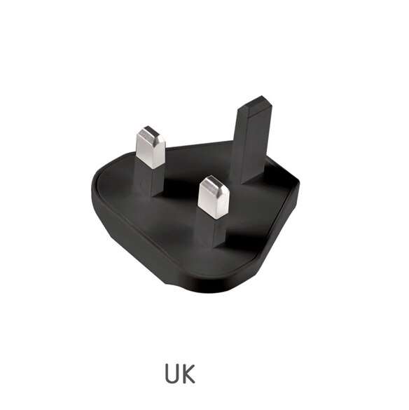 Eu/Au/Uk/Kr Plug Adapter Converter Voor Onze Lader: Only Black UK Plug