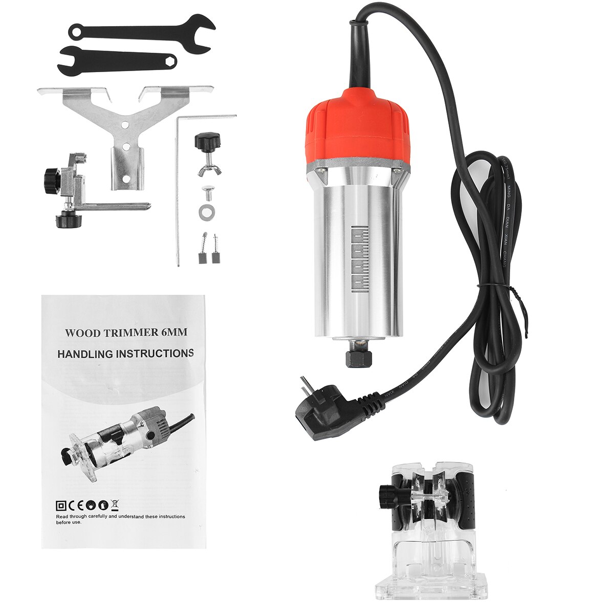 2300W 20000Rpm Wood Electric Trimmer 110V/220V Wood Laminate Palm Router Electric Hand Trimmer Edge Joiners Woodworking Tool