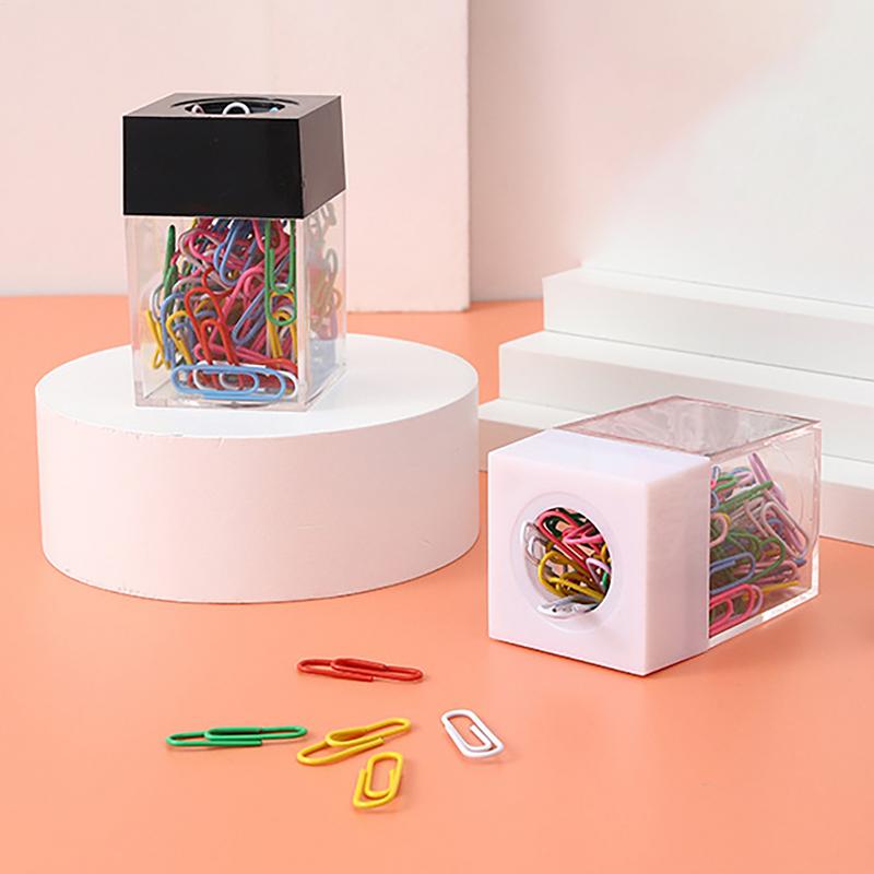 Nowy Organizer na Spinacze Biurowe Magnetyczny Pojemnik na Spinacze Biurowe Organizer na Spinacze Biurowe Porta Klipsy Dispensador