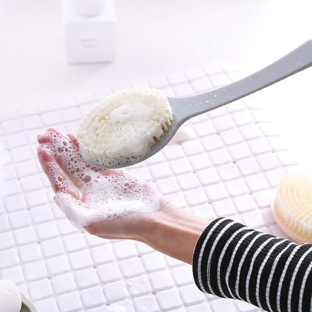 1pc långa handtag badborste mjuk hud massager dusch skrubber kroppsrengöringsborste exfoliering badrumstillbehör