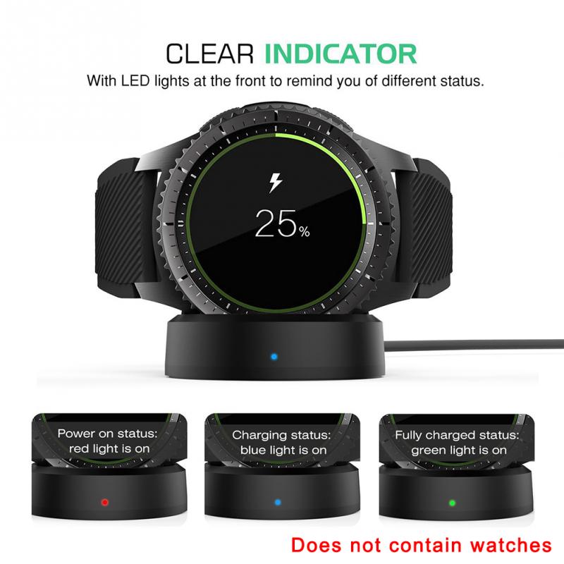 5V 1A Smart Uhr USB Drahtlose Ladegerät Cradle Dock Für Samsung Getriebe S3 S3 Frontier SM-R760/Frontier SM-R765 /klassische SM-R770
