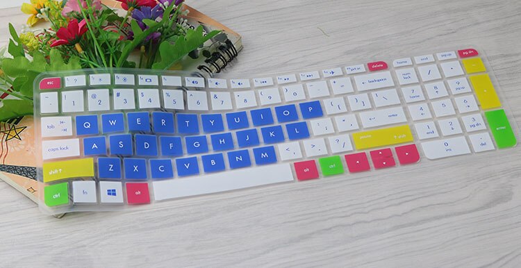 15 15.6 inch Soft Silicone Keyboard Protector Cover Skin For HP 250 G5 Pavilion 15 ENVY 15 TPN-C125 TPN-C126 HQ-TRE: Color4