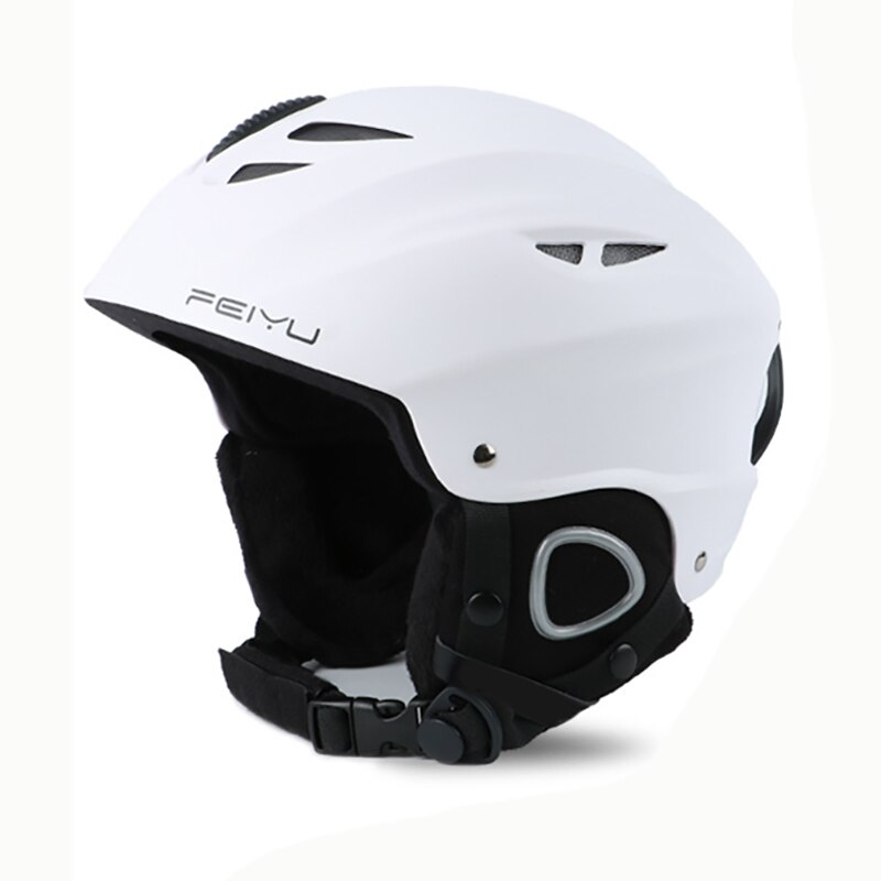 Skihjelm ultra let varmt skiudstyr udendørs sportsfiner mænd kvinder hovedbeskyttelse i ét stykke voksen hjelm