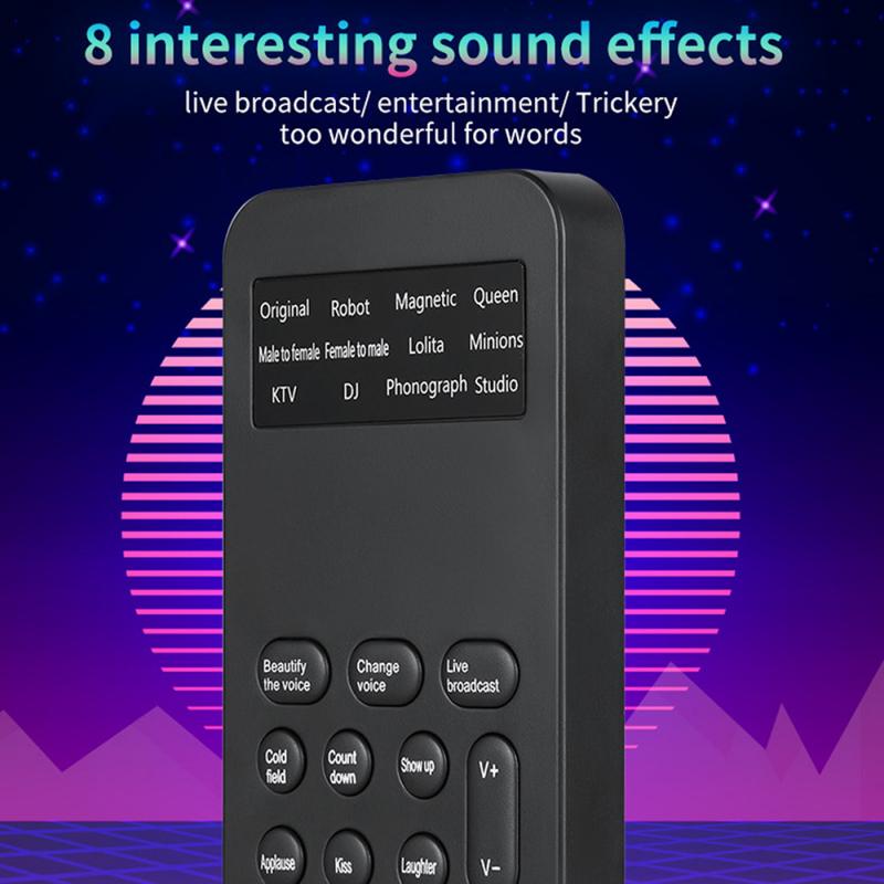 Voice Changer, American Sound Card, Mobile Computer Game Universal Language, 12 Kinds Of Voice Lines Can Be Freely Selected