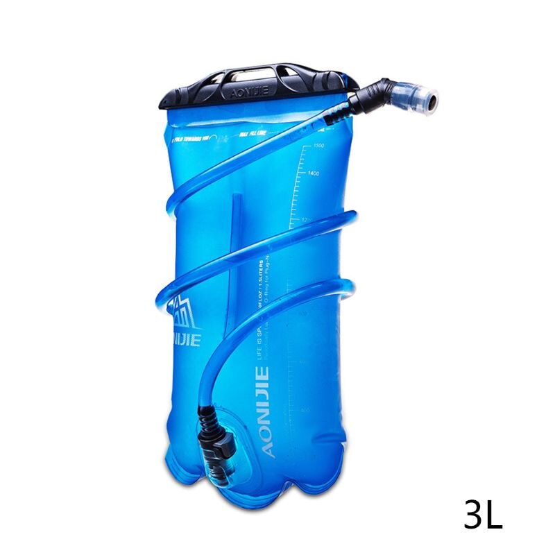 1.5L 2L 3L Opvouwbaar Soft Reservoir Waterzak Hydration Pack Waterzak Voor Hardlopen Fietsen: 3L