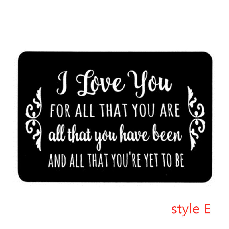 Year Love Note Boyfriend Engraved Wallet Cards Inserts Anniversary party favors Christmas for Husband Men: E
