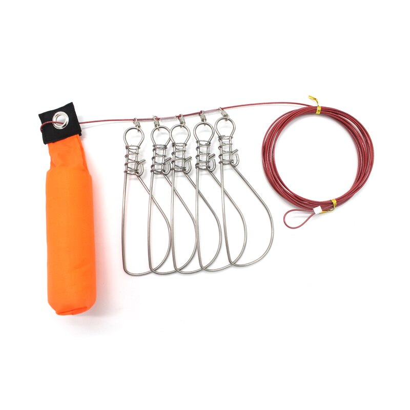 Fishing Accessories Stainless Steel Buckle Fish Lock Belt Fishing Stringer Ropes Fishing Lock