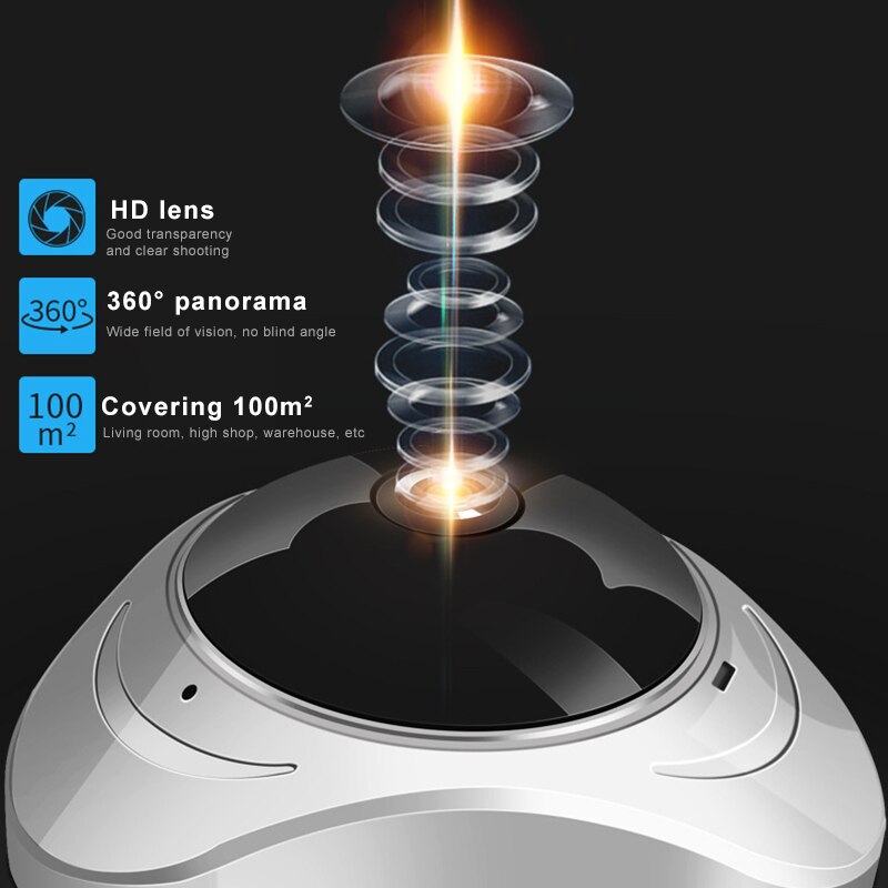 Panoramic Camera 360 Degree Rotating Smart Home HD Camera Wireless Network Camera FKU66