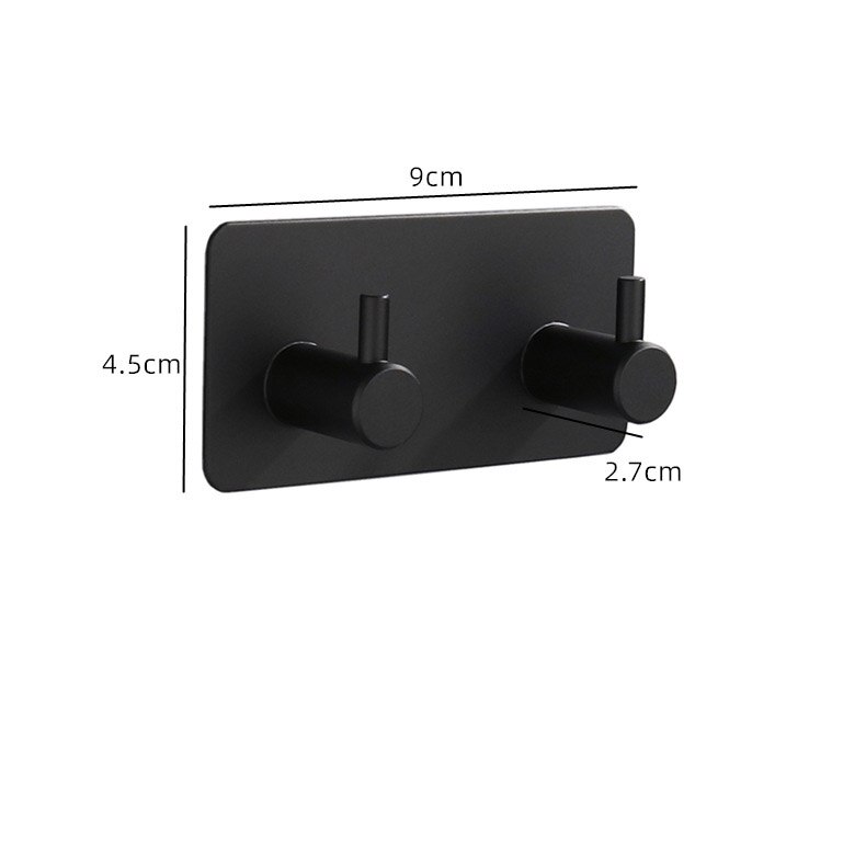 ULA Stainless Steel Holder Hook 3M Sticker Adhesive 1pc Door Clothes Coat Hat Hanger Hanger Towel Clothes Robe Rack Free Punch: A61312