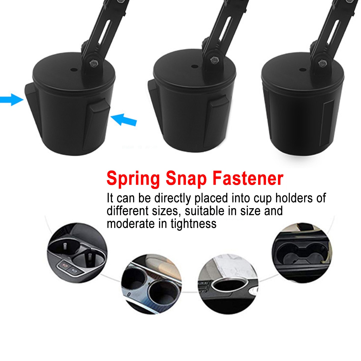 180 Degree Rotary Universal Adjustable Cup Holder Car Mount For SUV Rental Cars Pickup Golf Carts and Boats For Cell Phone