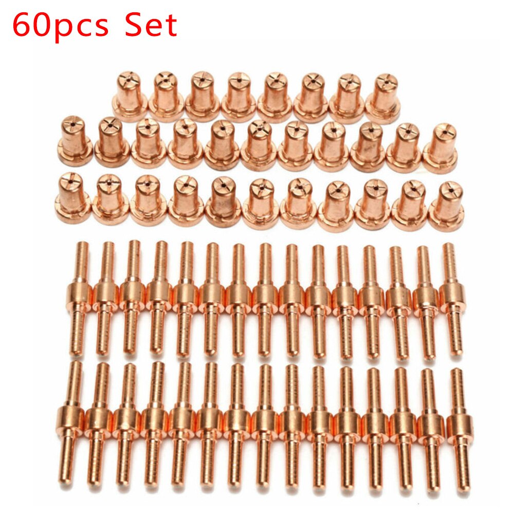 85Pcs Air Plasma Cutting Tips For LG-40 PT-31 Cutter Consumables CUT-40 CUT-50D CT-312 Swirling Rings Electrode Shield Cups 40A