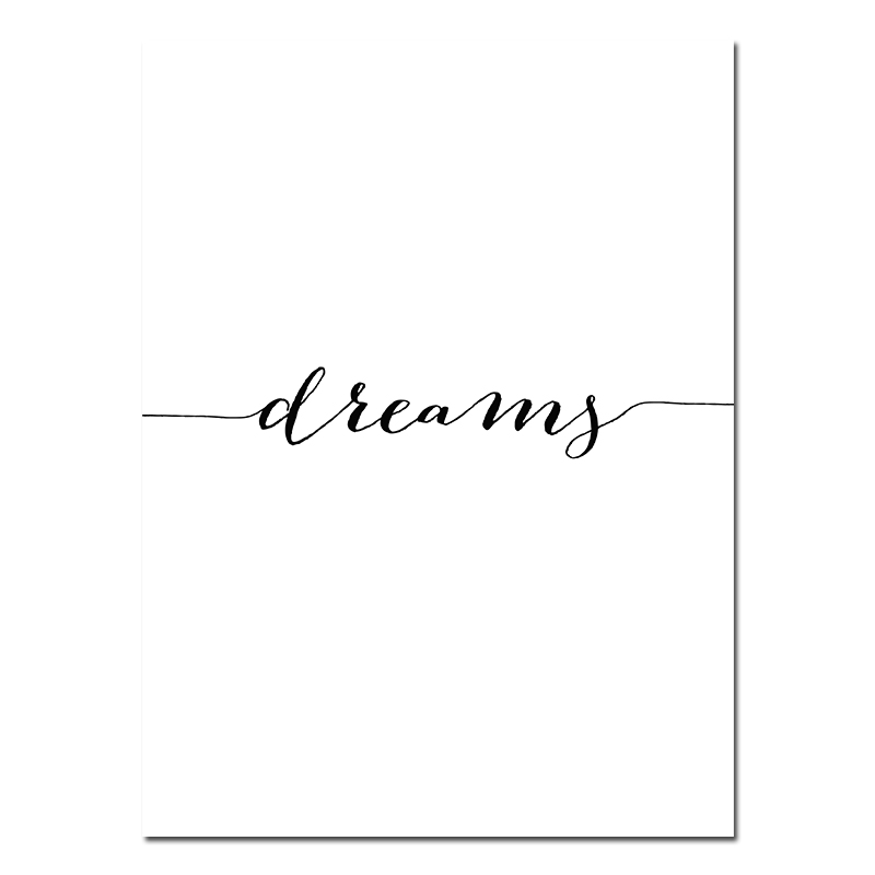 Liefde Glimlach Droom Zoete Quotes Canvas Poster En Prints Schilderen Wall Art Nordic Stijl Decoratieve Picture Thuis Slaapkamer Decor: 15X20CM / 03