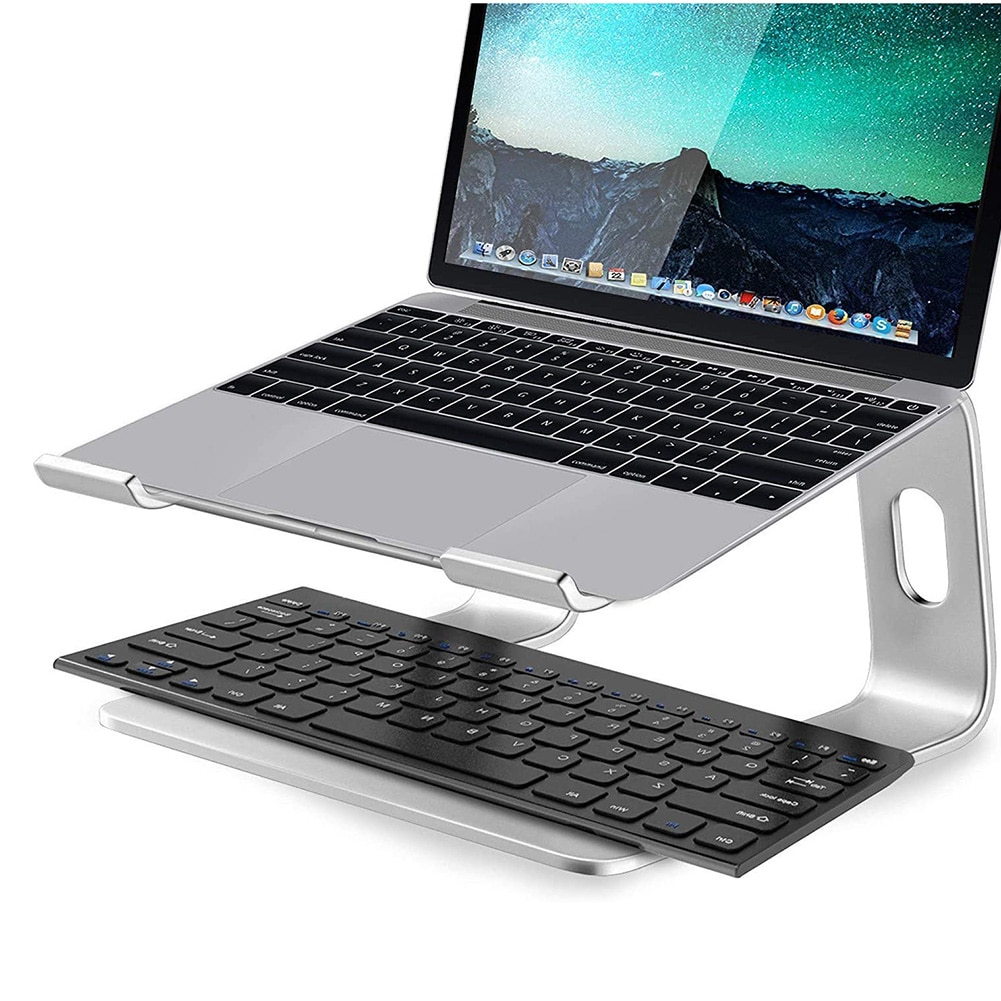 Aluminium Laptops Riser Beugel Ondersteuning Draagbare Notebook Pc Koeling Rack Laptop Desktop Verhoog Ondersteuning Stand Voor Macbook