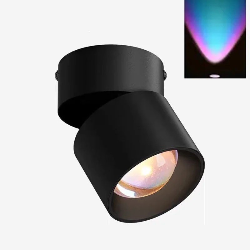 Regenboog LED-spot Kleine Mini Zonsondergang Projectielamp Sfeer Nachtverlichting Kamer Muur Podium Bar DJ Evenementen Decor Armaturen: Licht Paars