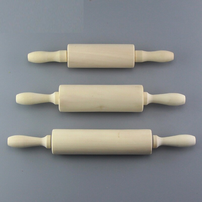 Herramienta de arcilla de madera, rodillo de madera sólida rodillo de amasar DIY arte Manual 1 pieza