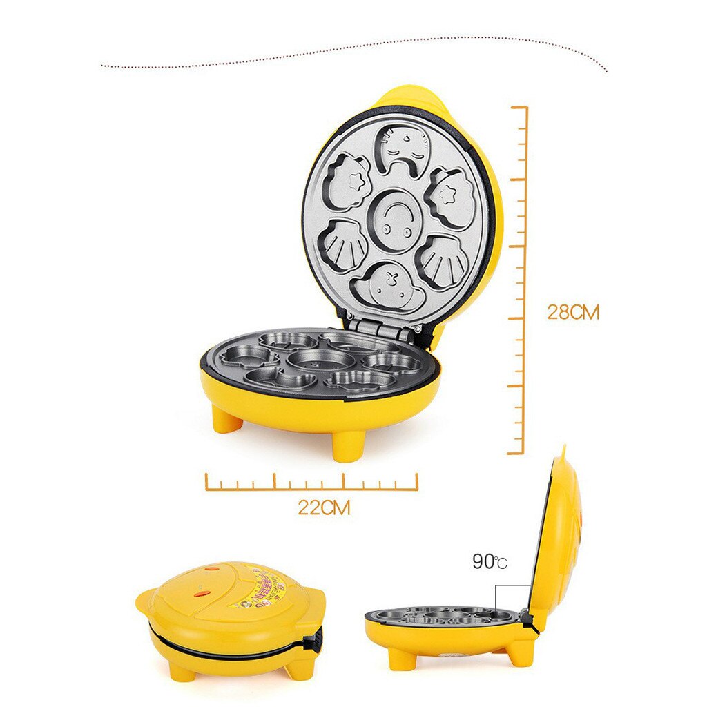 Mini Home Electric Cake Maker Non-stick Breakfast Egg Cake Oven Breakfast Waffle Bread Machine Egg Cake Oven Pan Machine#G30