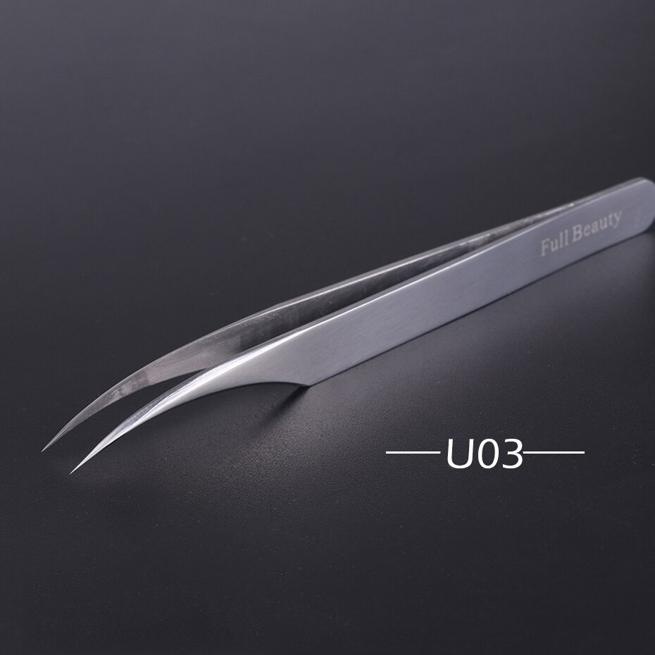 4 rodzaje prostych, zakrzywionych, tęczowych pęustawić robić przedłużania rzęs, makijażu, manicure, precyzyjnego wybierania, profesjonalnej pęsety robić brwi, fbt 1-4: U03